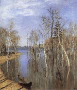 Isaac Levitan Springtime Flood china oil painting reproduction